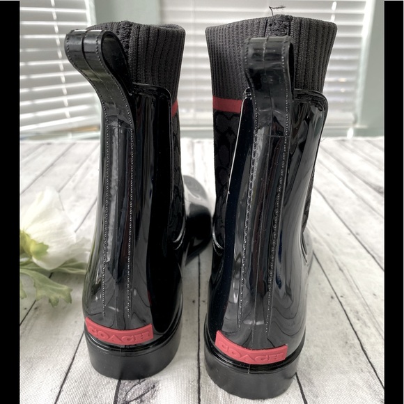 New COACH Rain Bootie - Picture 5 of 9